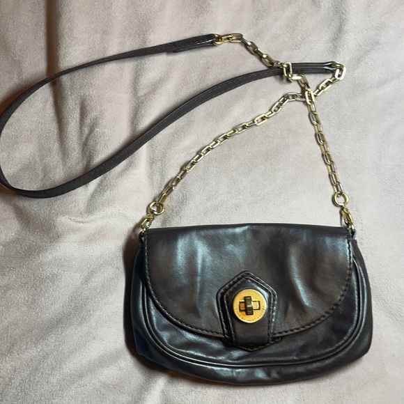 Marc Jacobs dark brown leather crossover bag - Picture 1 of 7